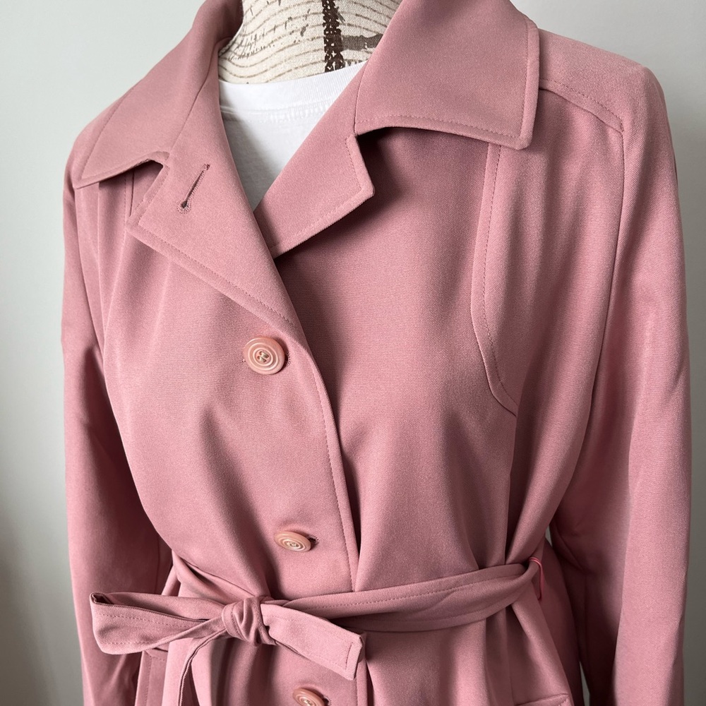 D’Alliards vintage blush pink trench